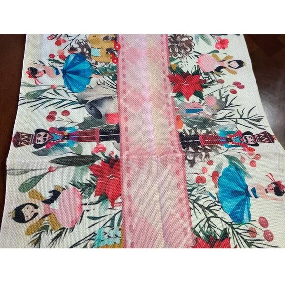Nutcracker Table Runner Christmas Decor Decorative Cloth Holiday Xmas Decoration - Picture 7 of 16